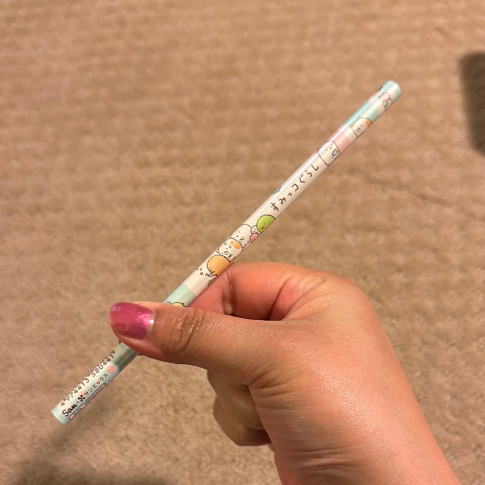 San-x Sumikko Garasshi Cute Character Light Blue White Pink Pencil